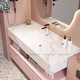 TC183 - Tủ chậu màu hồng cao cấp