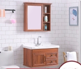 TC2079 - Tủ chậu nhựa PVC, mặt chậu sứ liền khối âm, Kích thước 48x80cm