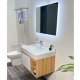 TỦ CHẬU NHỰA MẶT CHẬU SỨ LIỀN KHỐI TC2033