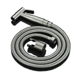 KANAX14 - Combo trọn bộ phòng tắm cao cấp, bồn cầu trứng, tủ chậu nhựa màu ghi xám