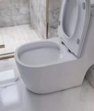 K8813 - Bồn cầu liền khối cao men nano tuyết, nhấn xả lệch