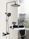 KANAX31 - Combo trọn bộ phòng tắm, bồn cầu liền khối,  bàn đá 1 tầng chậu sứ nổi, sen cây nhiệt độ ....