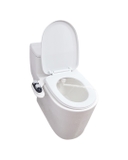 WIN19 - Combo trọn bộ phòng tắm, bồn cầu liền khối,  bàn đá 1 tầng chậu sứ nổi, sen cây bàn phím ghi xám.........