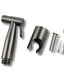 KANAX06 - Combo trọn bộ phòng tắm, bồn cầu liền khối,  bàn đá 2 tầng chậu sứ nổi, sen cây bàn phím ghi xám.........
