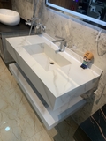NT101 - Bàn đá nhân tạo liền khối chống xước cao cấp(Chưa bao gồm vòi và gương)