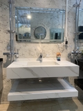 NT101 - Bàn đá nhân tạo liền khối chống xước cao cấp(Chưa bao gồm vòi và gương)