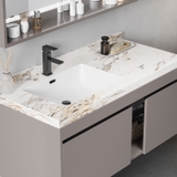 TC107 - Tủ chậu nhựa PVC, mặt đá bóng chống xước, chậu sứ âm liền mép, kích thước 48x80cm