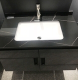 TC6936 - Tủ chậu nhựa PVC, mặt đá chống xước, chậu sứ âm, kích thước 50x80cm