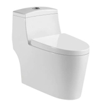 KA6031 - Bồn cầu liền khối trắng, men nano chống bám dính, nắp UF chông xước, bộ xả cao cấp, nước xả mạnh và êm.