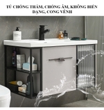 TỦ CHẬU NHỰA POLYWWOD MẶT ĐÁ CHỐNG XƯỚC CHẬU SỨ NỔI TC2042