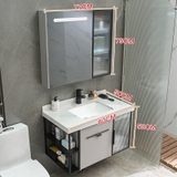 TỦ CHẬU NHỰA POLYWWOD MẶT ĐÁ CHỐNG XƯỚC CHẬU SỨ NỔI TC2042