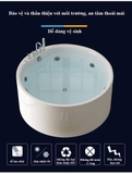 KB707 - Bồn tắm massager cao cấp, chất liệu Acrylic. Kích thước: 1350 x 1350 x 600 (mm)