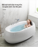 KB714 - Bồn tắm sục massager cao cấp, kích thước1700x700x600m. Tặng kèm kệ gỗ