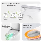 K6911 - Bồn cầu thông minh cao cấp full chức năng, tự động mở nắp, sấy khô, sưởi ấm ghế ngồi...