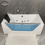 KB719 - Bồn tắm massager chữ nhật cao cấp, kích thước: 1700x750x650mm