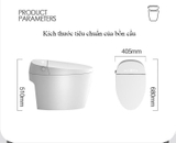 K6922 - Bồn cầu thông minh cao cấp full chức năng, có xịt bọt