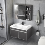 TC165 - Tủ chậu nhựa + inox cao cấp. KT: 48x80cm