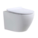 K6005T - Bồn cầu treo tường tét nước âm, thân sứ tròn, nút nhấn chữ nhật