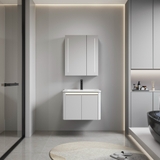 TC191 - Tủ chậu nhựa Plywood + Tủ gương led cảm ứng+ Vòi lavabo nóng lạnh cao cấp