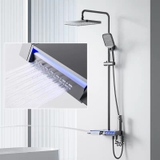 SC69 - Sen cây bàn phím hiển thị nhiệt độ, có dải led sáng xung quanh, vòi thác massager