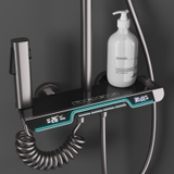 KANAX57B - Combo trọn bộ phòng tắm cao cấp, tủ chậu nhựa, bồn cầu men nano tuyết