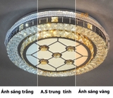 OT003 - Đèn chùm ốp trần cao cấp đường kính 50cm