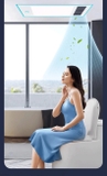 S107 - Máy sưởi nhà tắm chức năng 6in1 - Sưởi ấm, hút mùi, thông gió, quạt mát, sấy khô, chiếu sáng