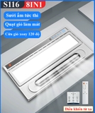 S116 - Máy làm mát âm trần - Làm mát, hút mùi, thông gió, chiếu sáng