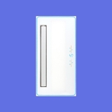 S132 - Đèn sưởi âm trần nhà tắm 6 chức năng, cửa gió xoay 120 độ
