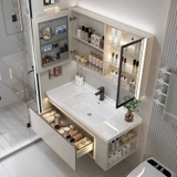 TC01K - Tủ chậu hàng đặt theo yêu cầu, có nhiều KT và màu sắc khác nhau, chất liệu nhựa PVC đặc chịu nước