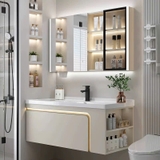 TC01K - Tủ chậu hàng đặt theo yêu cầu, có nhiều KT và màu sắc khác nhau, chất liệu nhựa PVC đặc chịu nước