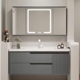 TC06K - Tủ chậu nhựa PVC đặc chịu nước màu ghi xám, hàng đặt theo yêu cầu, kích thước và màu sắc tùy chọn. LH để được giá tốt: 0975.296.975