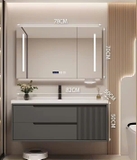 TC07K - Tủ chậu nhựa PVC đặc chịu nước màu ghi xám, hàng đặt theo yêu cầu, kích thước và màu sắc tùy chọn. LH để được giá tốt: 0975.296.975