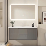TC07K - Tủ chậu nhựa PVC đặc chịu nước màu ghi xám, hàng đặt theo yêu cầu, kích thước và màu sắc tùy chọn. LH để được giá tốt: 0975.296.975