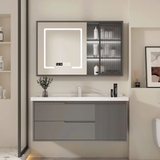 TC07K - Tủ chậu nhựa PVC đặc chịu nước màu ghi xám, hàng đặt theo yêu cầu, kích thước và màu sắc tùy chọn. LH để được giá tốt: 0975.296.975
