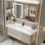 TC10K - Tủ chậu nhựa PVC đặc chịu nước màu be, hàng đặt theo yêu cầu, kích thước và màu sắc tùy chọn. LH để được giá tốt: 0975.296.975