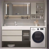 TC22K - Tủ chậu kết hợp máy giặt, nhựa PVC đặc chịu nước, hàng đặt theo yêu cầu, kích thước và màu sắc tùy chọn. LH để được giá tốt: 0975.296.975