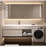 TC23K - Tủ chậu kết hợp máy giặt, nhựa PVC đặc chịu nước, hàng đặt theo yêu cầu, kích thước và màu sắc tùy chọn. LH để được giá tốt: 0975.296.975