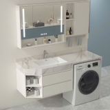 TC27K - Tủ chậu kết hợp máy giặt, nhựa PVC đặc chịu nước, hàng đặt theo yêu cầu, kích thước và màu sắc tùy chọn. LH để được giá tốt: 0975.296.975