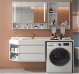 TC27K - Tủ chậu kết hợp máy giặt, nhựa PVC đặc chịu nước, hàng đặt theo yêu cầu, kích thước và màu sắc tùy chọn. LH để được giá tốt: 0975.296.975