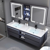 TC38K - Tủ chậu đôi, nhựa PVC chịu nước, hàng đặt theo yêu cầu, kích thước và màu sắc tùy chỉnh. LH để được giá tốt: 0975.296.975