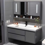 TC84K - Tủ chậu nhựa PVC chịu nước, mặt chậu sứ âm, hàng đặt theo yêu cầu, kích thước và màu sắc tùy chỉnh. LH để được giá tốt: 0975.296.975