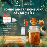 Combo Tự Làm Trà Kombucha 1- 2 Lít