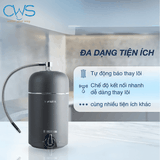 Chỉ báo thời lượng sử dụng của bộ lọc và pin thông minh trên máy lọc nước Stiebel Eltron Fountain 7S Anthracite