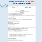Chứng nhận y tế Việt Nam cho máy điện trường cao áp Fujiryoki FX-14000