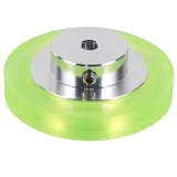 Bánh xe nhôm silicon chu vi 200mm chống mài mòn, chống trượt / bánh xe encoder chất liệu Polyurethane -  A6H20