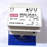 Nguồn tủ điện DR-30-5 5V 6A cài ray / chính hãng MZMW / nguồn tổ ong đủ công suất