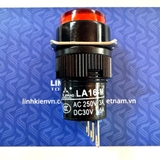 Nút nhấn nhả LA16-M 16mm 3 chân màu đỏ / AB6-M - D6H12