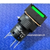 Nút nhấn nhả vuông 16mm LA16 24V 5 chân màu xanh / chính hãng BERM / AL6 nút nhấn chất lượng cao - J4H2