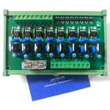 Bo mạch khuếch đại 8 kênh DC-AC BMZ04TA 8A 220V cài ray / opto triac input 3-24V output 5-240V